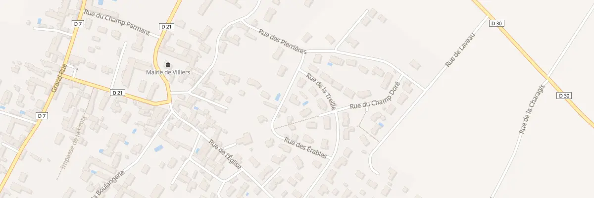 Plan du 2 Rue des Tilleuls à Villiers