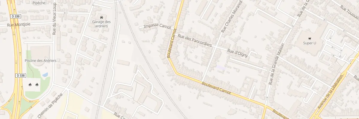 Plan du 80 Bd Carnot au Mans