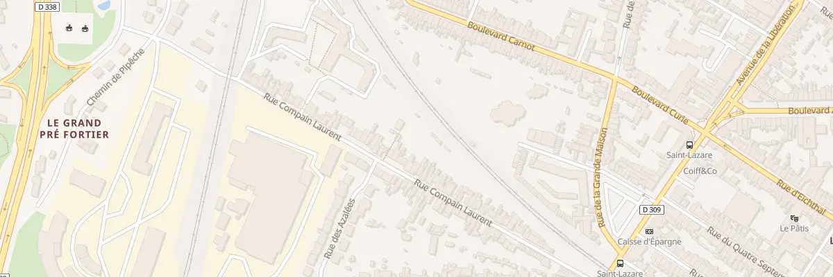Plan du 44 Rue Compain Laurent au Mans