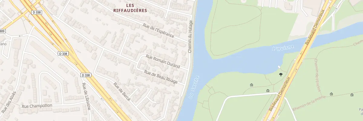 Plan du 144 Che du Halage au Mans