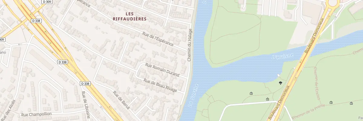 Plan du 138 Che du Halage au Mans