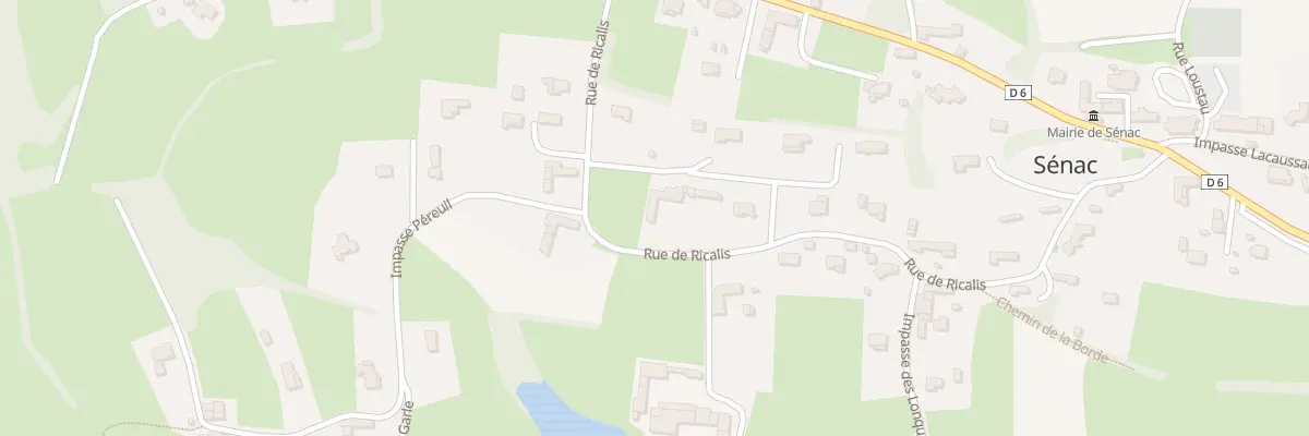 Plan du 16 Rue de Ricalis à Sénac