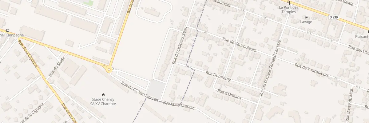 Plan du 30 Rue du Chateau d’Eau à Angoulême