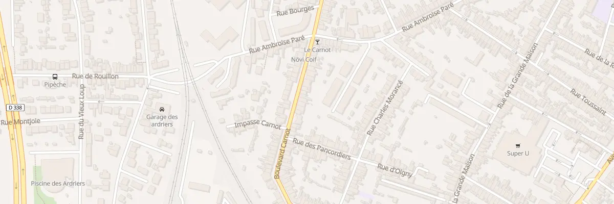 Plan du 122 Bd Carnot au Mans