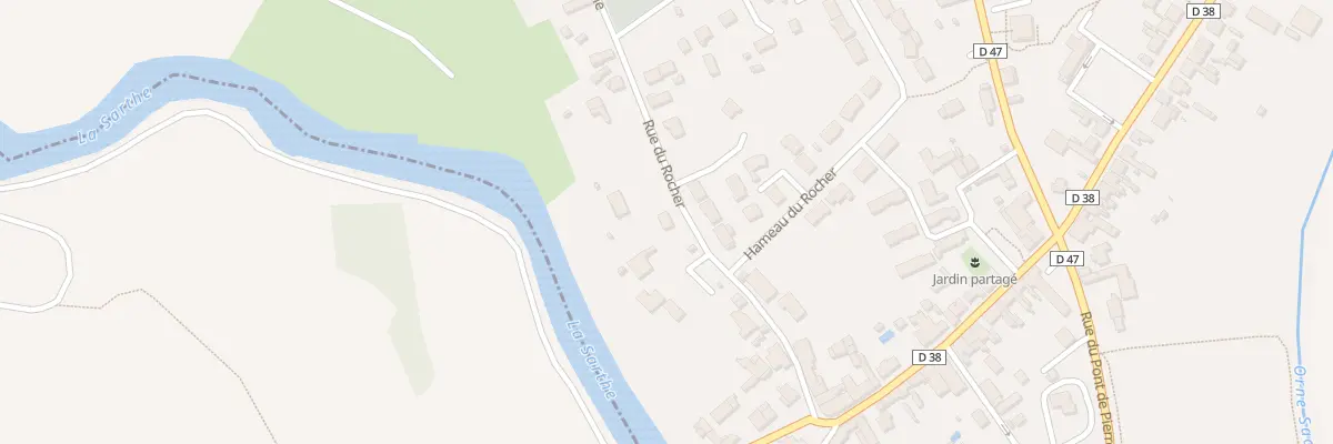 Plan du 17 Rue du Rocher à Montbizot