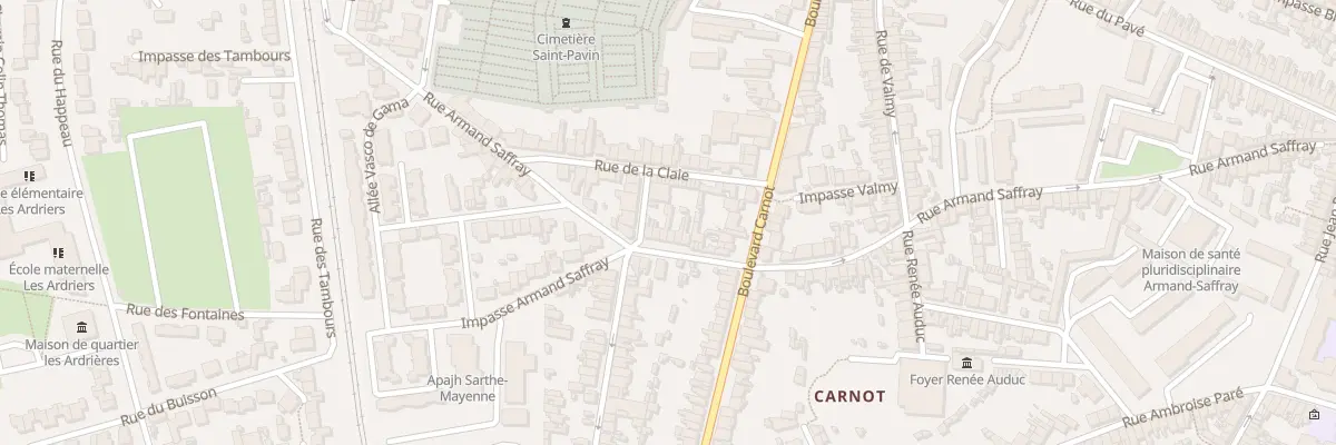 Plan du 126 Rue Armand Saffray au Mans