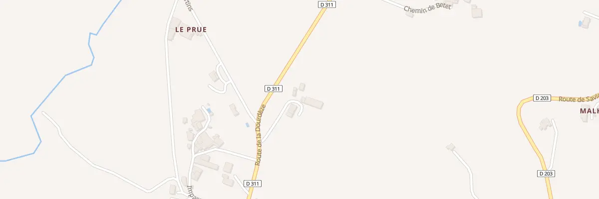 Plan du 952 Rte de la Dourdeze à Duras
