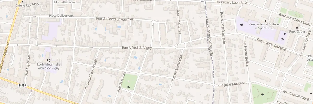Plan du 191 Rue Alfred de Vigny à Angoulême