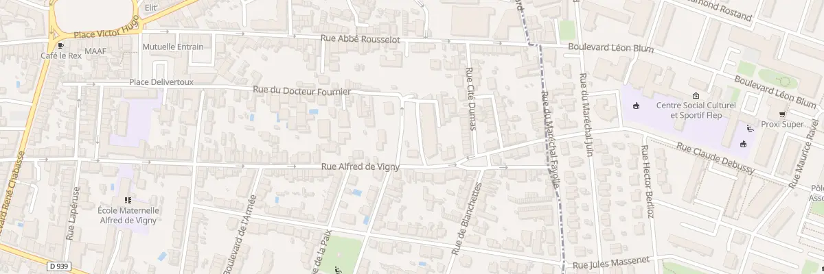 Plan du 244 Rue Alfred de Vigny à Angoulême