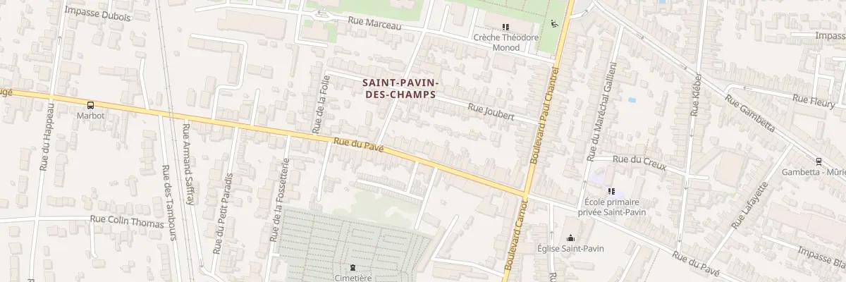 Plan du 149 Rue du Pave au Mans