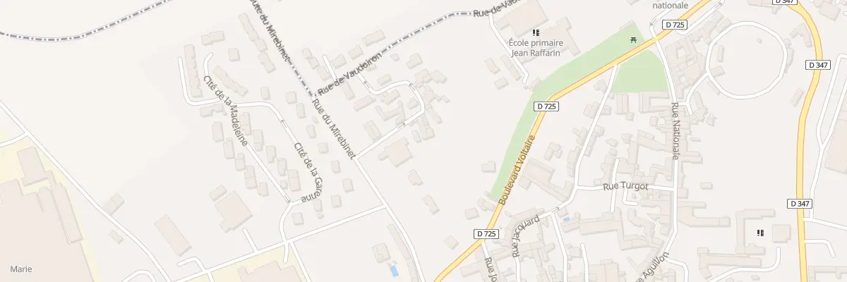 Plan du 2 Rue de la Barre à Mirebeau