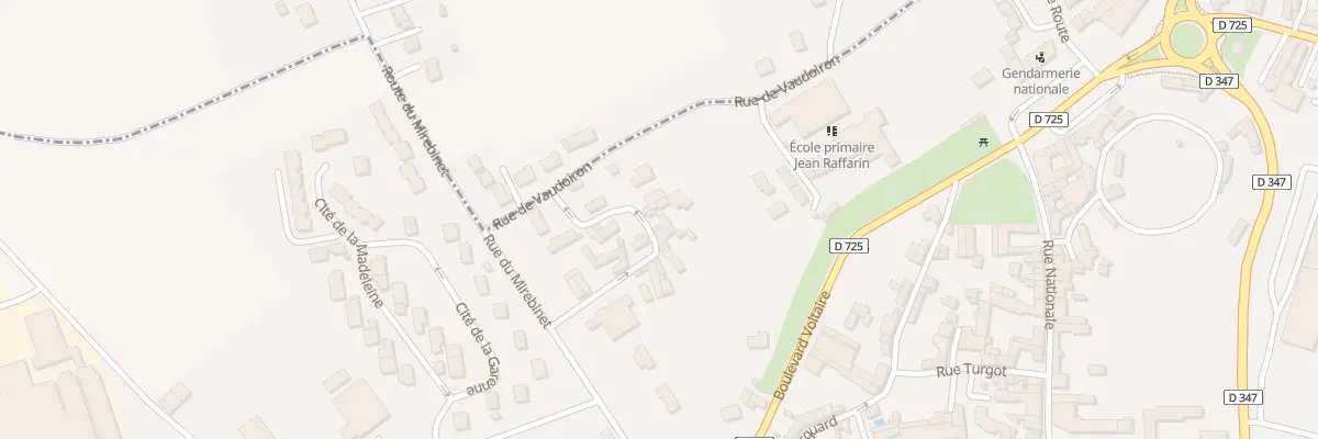Plan du 6 Rue de la Barre à Mirebeau