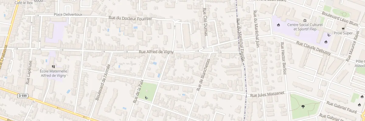 Plan du 193 Rue Alfred de Vigny à Angoulême