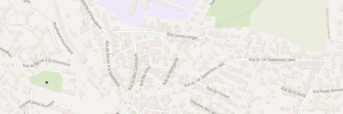 Plan du 100 Rue Bellegarde à Angoulême