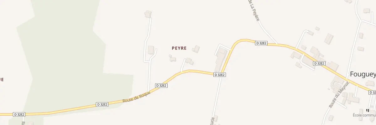 Plan du 34A Peyre à Fougueyrolles