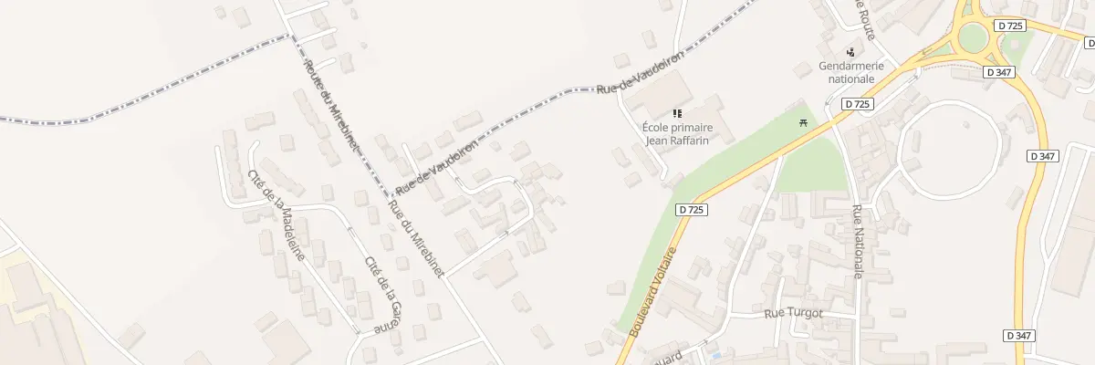 Plan du 8 Rue de la Barre à Mirebeau