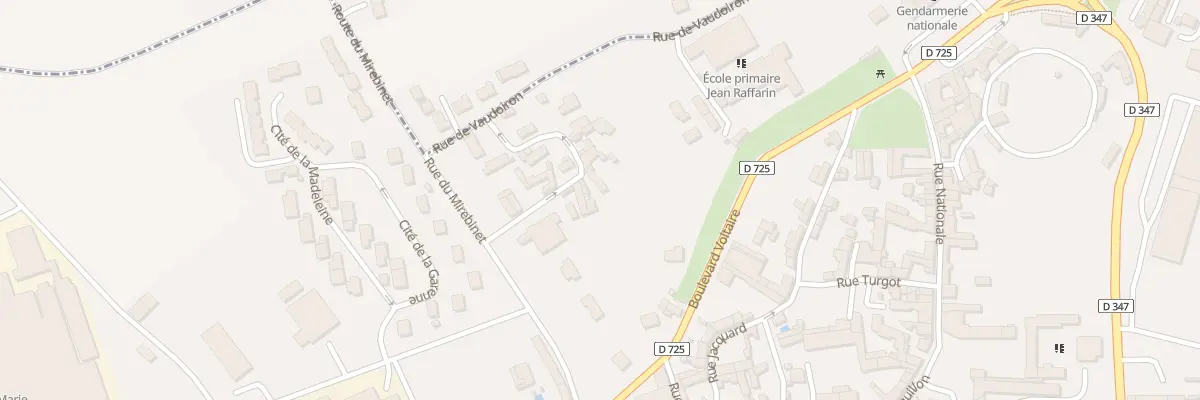 Plan du 4 Rue de la Barre à Mirebeau