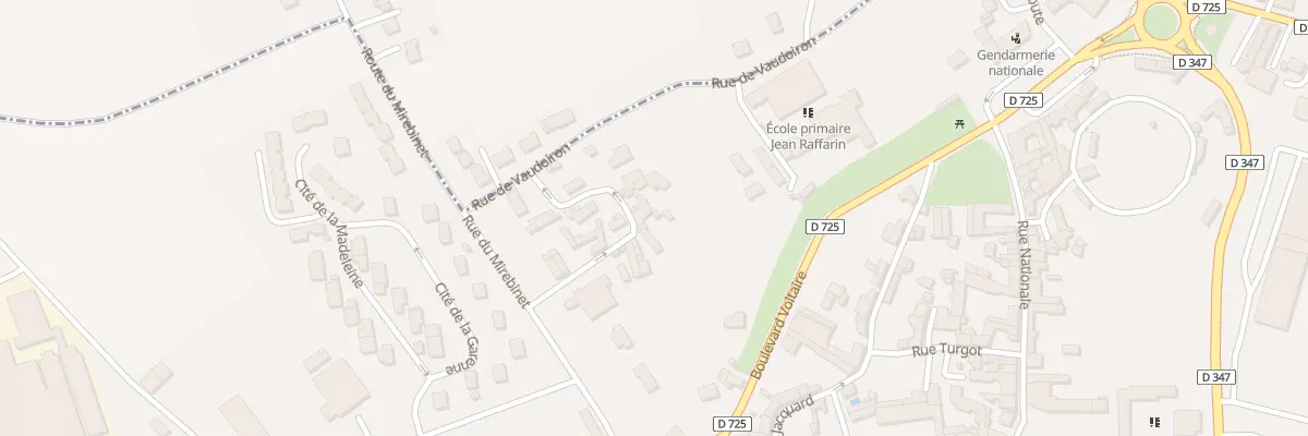 Plan du 4B Rue de la Barre à Mirebeau
