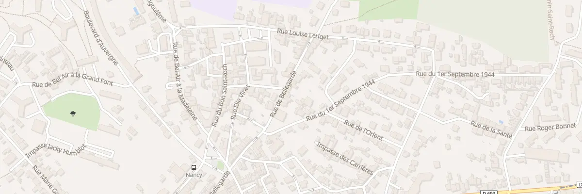 Plan du 95 Rue Bellegarde à Angoulême