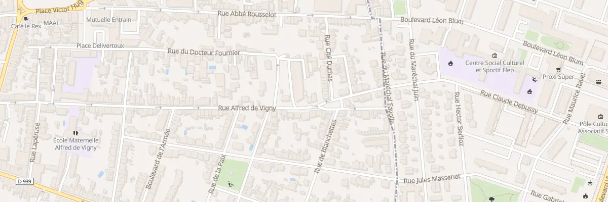 Plan du 248 Rue Alfred de Vigny à Angoulême