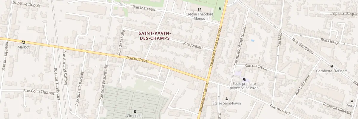 Plan du 135 Rue du Pave au Mans