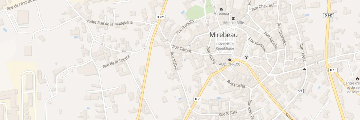 Plan du 5 Rue Kléber à Mirebeau