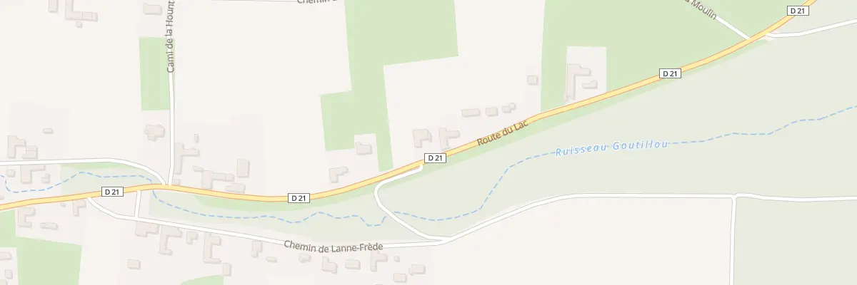 Plan du 33 Rte du Lac à Laslades