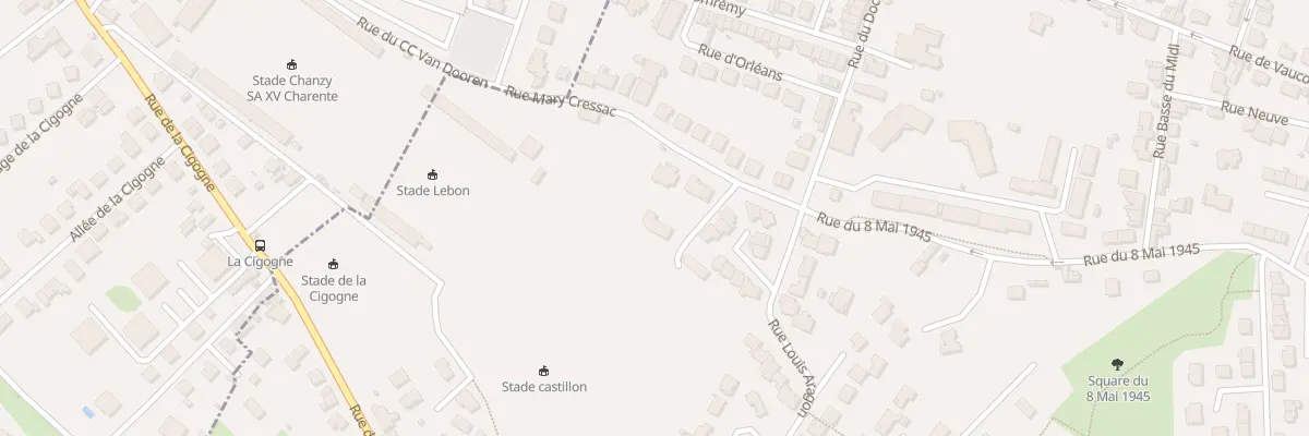 Plan du 10 Rue Mary Cressac à Soyaux
