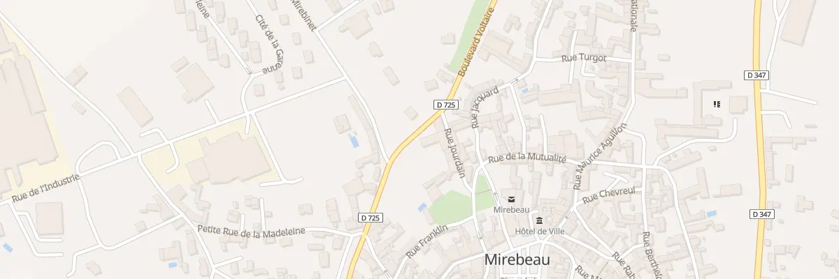Plan du 9 Rue Jourdain à Mirebeau
