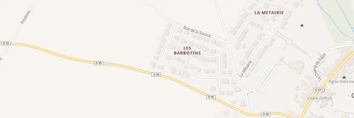 Plan du 17 Les Barbotins à Coulombiers