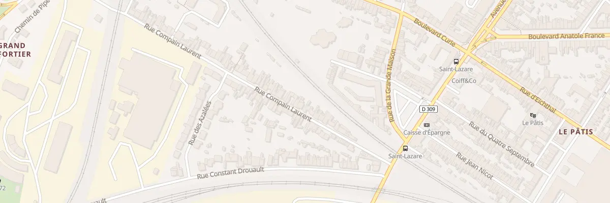 Plan du 16 Rue Compain Laurent au Mans
