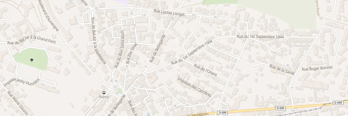 Plan du 91 Rue du 1er Septembre 1944 à Angoulême