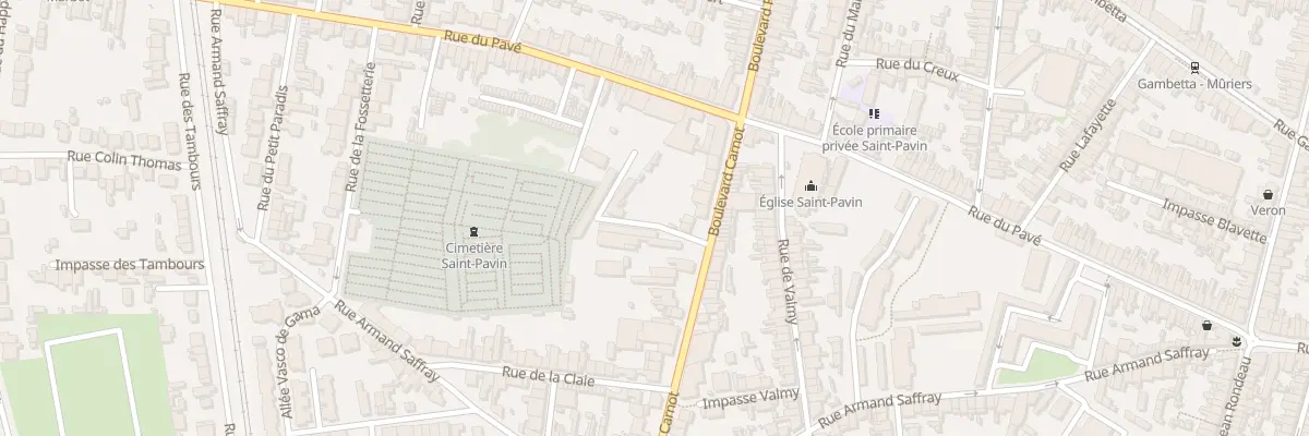 Plan du 283 Bd Carnot au Mans