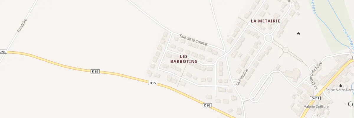 Plan du 11 Les Barbotins à Coulombiers