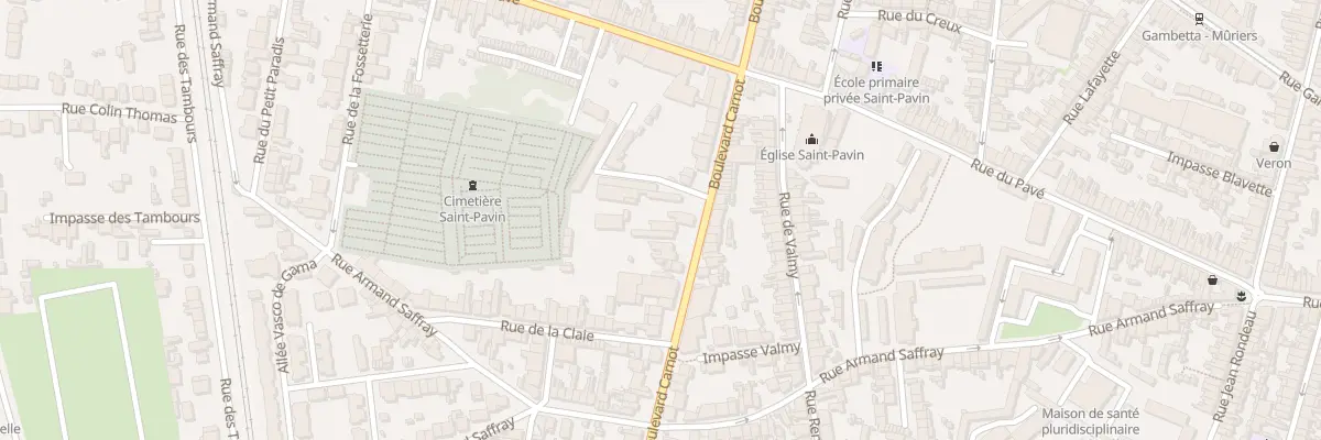 Plan du 275 Bd Carnot au Mans
