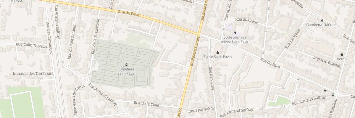 Plan du 285 Bd Carnot au Mans