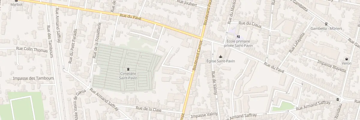 Plan du 287 Bd Carnot au Mans
