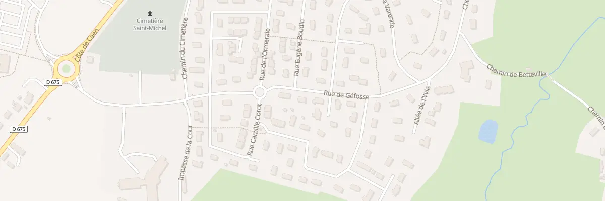 Plan du 11 Rue de Gefosse à Pont-l’Évêque
