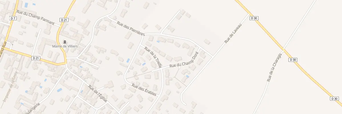 Plan du 1 Rue du Champ Doré à Villiers