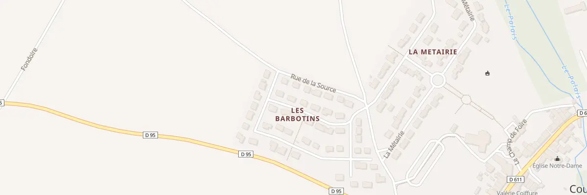 Plan du 10 Les Barbotins à Coulombiers