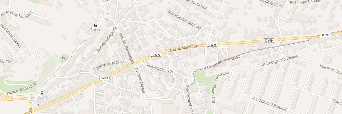 Plan du 107 Rue de Montbron à Angoulême