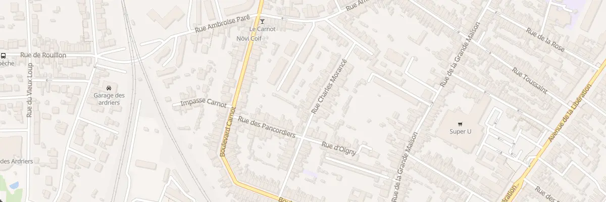 Plan du 21 Rue Charles Morance au Mans