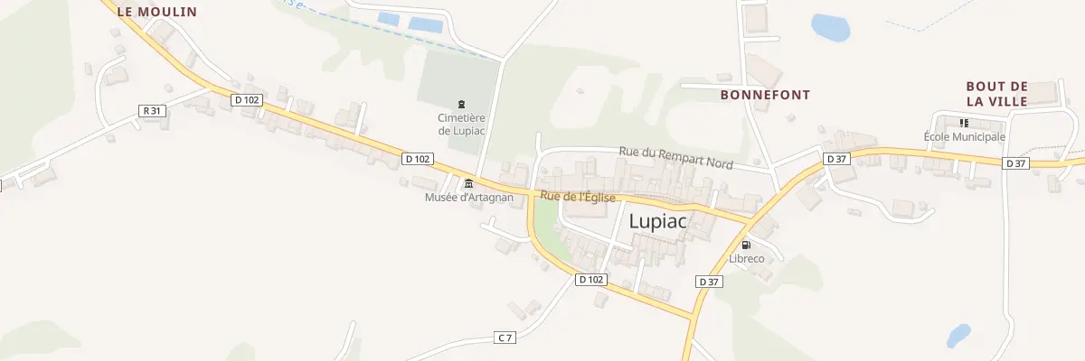Plan du 5012 Gr Grande Rue à Lupiac