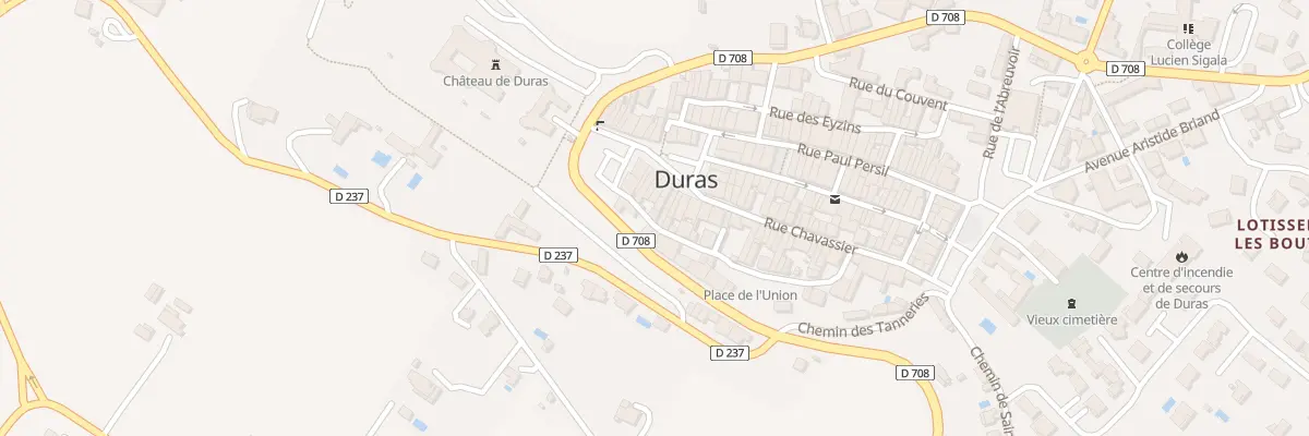 Plan du 11 Rue des Arbalétriers à Duras
