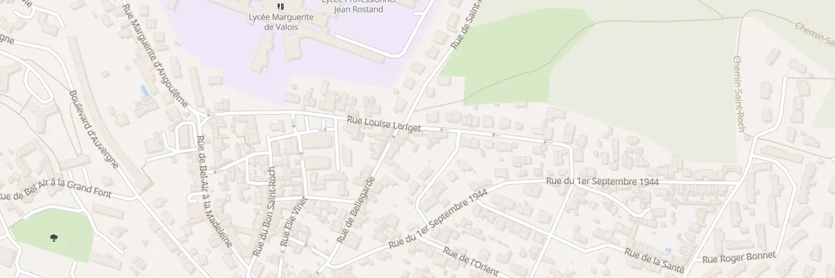 Plan du 17 Rue Louise Leriget à Angoulême