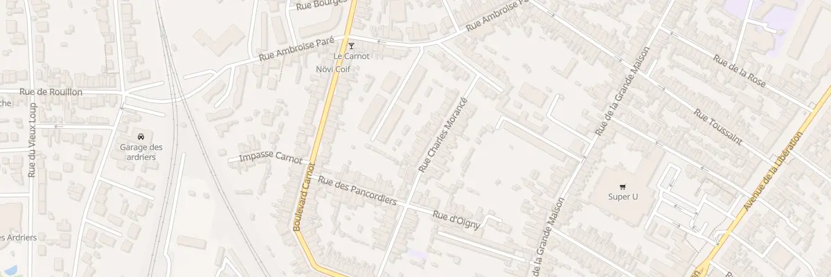 Plan du 27 Rue Charles Morance au Mans