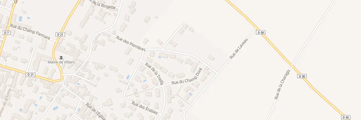 Plan du 12 Rue des Pierrières à Villiers