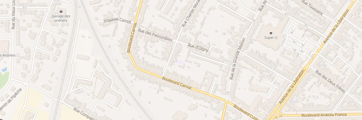 Plan du 10 Rue Charles Morance au Mans