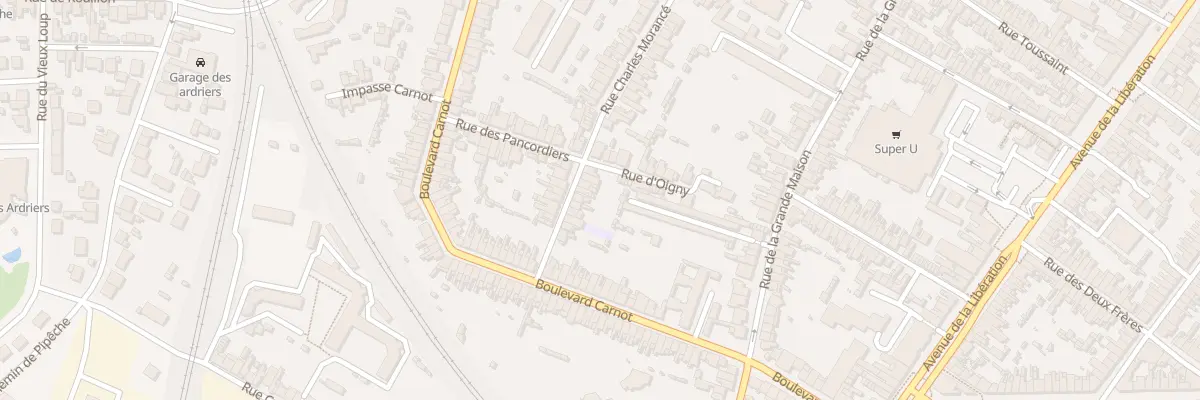 Plan du 16 Rue Charles Morance au Mans