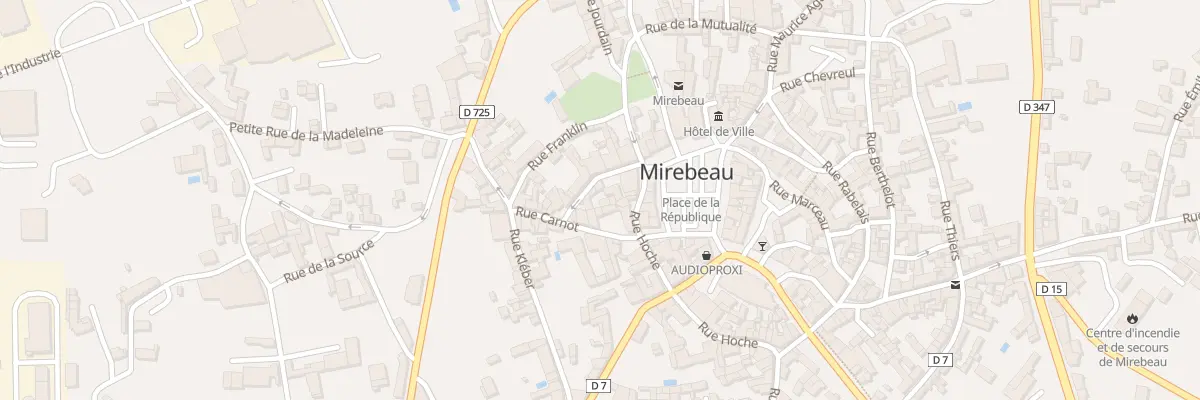 Plan du 3 Rue de Turenne à Mirebeau